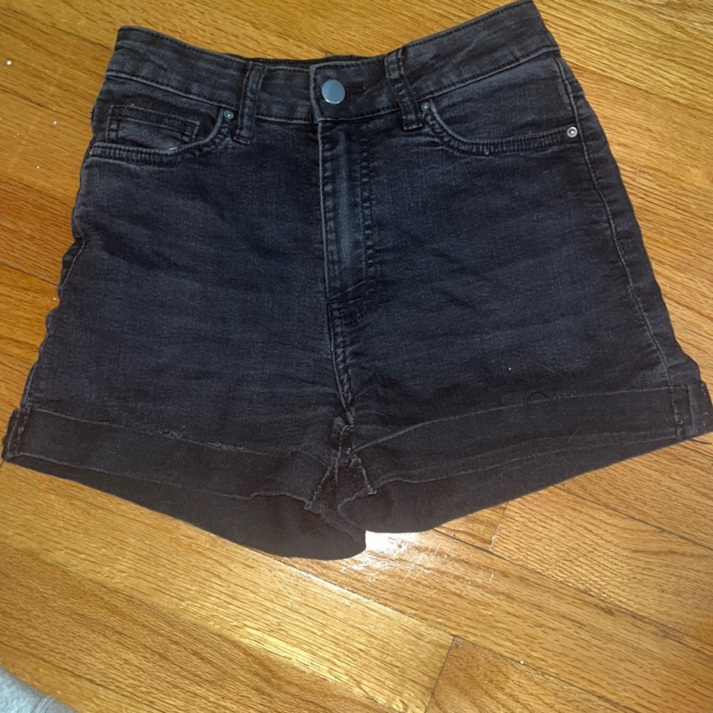 black short shorts